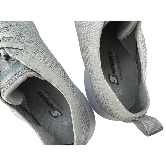S Sport By Skechers Women's Resse 2.0 Elastic Pull on Sneakers in Grey Size 10 - Picture 8 of 12